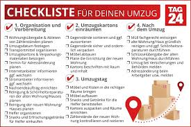 umzugsplaner checkliste