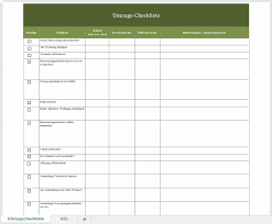 checkliste firmenumzug excel