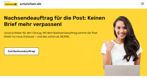 deutsche post nachsendeauftrag umzug