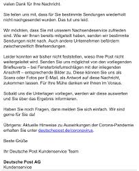 post umzug umleitung