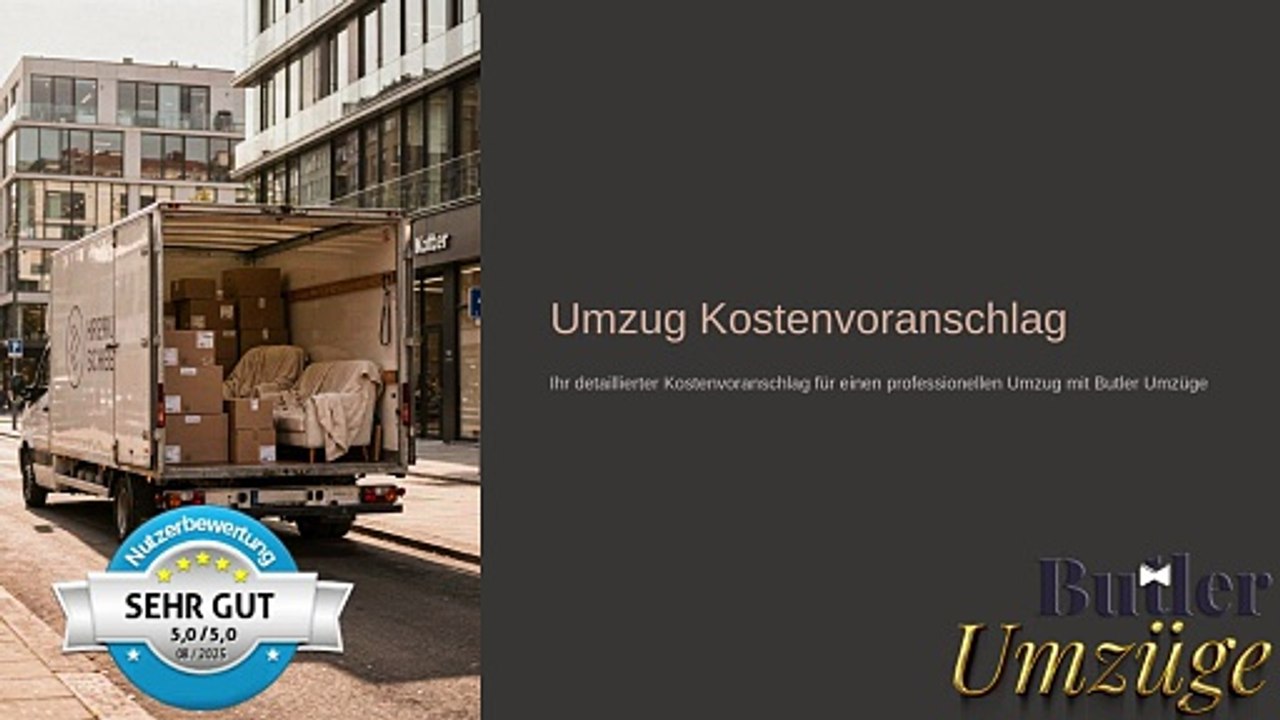kostenvoranschlag umzugsunternehmen